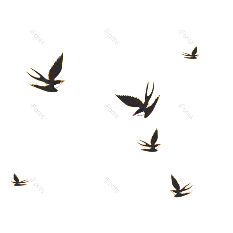 卡通鸟图片,飞鸟元素,PNG,免抠素材